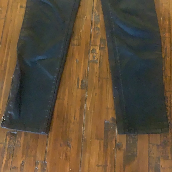 WHBM Black shimmering skimmer pants with zipper ankles - Size 0 - Picture 2 of 7